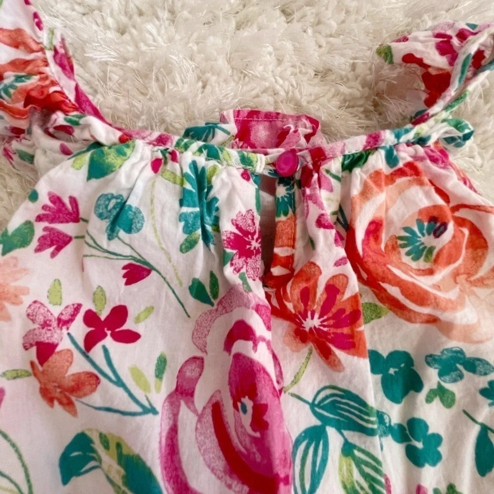 Girls flowers summer dress
